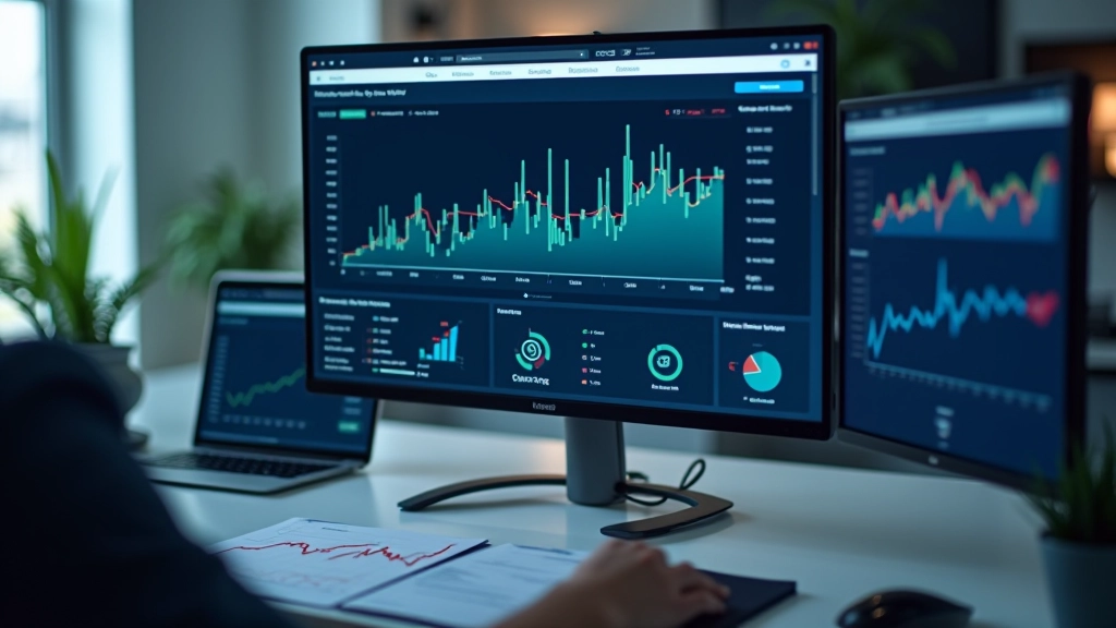 Graphiques macroéconomiques affichant tendances et indicateurs sur écran d'analyse