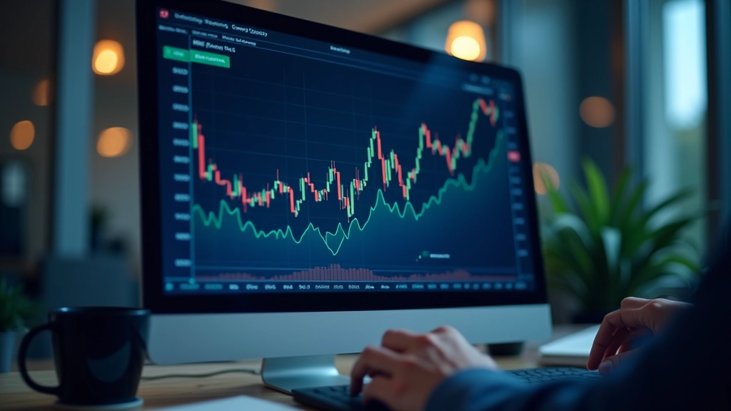 Graphiques de tendance économique affichant courbes croissantes sur fond de données